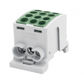 Zacisk HLK 100A-3 (1x25, 2x16\ 1x25, 2x216)-zielony F2.0364