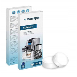 Tabletki czyszczące i odtłuszczajace ekspresy, czajniki, 10 szt. - WES078K Clean Oil Wessper