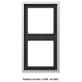 Ramka 2-krotna Aluminiowa AL2982 Jung