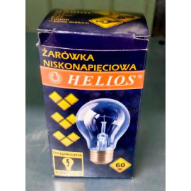 ŻARÓWKA NISKONAPIĘCIOWA 42V 60W E27 950LM przezroczysta HELIOS