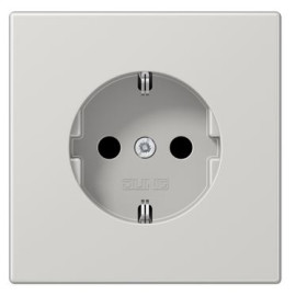 Gniazdo elektryczne SCHUKO 1-krotne jasnoszare-LS1520KILG Jung