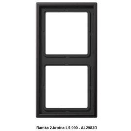 Ramka 2-krotna ciemne aluminium AL2982D Jung