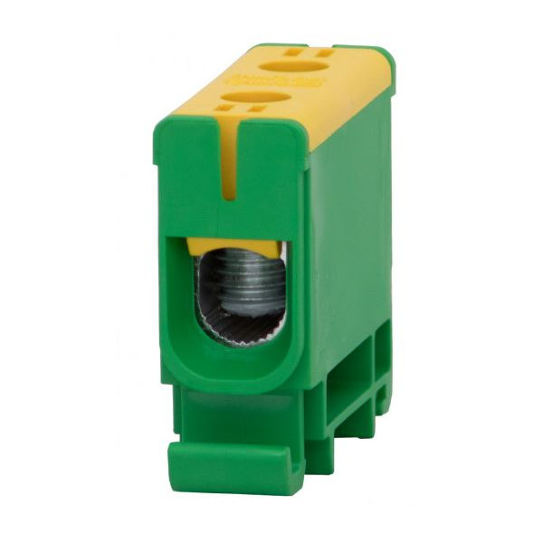 Listwa zaciskowa w korpusie ZU 1-torowa 2,5mm2-50mm2-żółto-zielona F2.0125