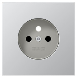 Płytka gniazda elektrycznego z bolcem - ciemne aluminium - AL1521FDPL-1 Jung