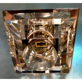 Oprawa halogenowa szklana Diamant Perseo chrom 001-0474/1-016