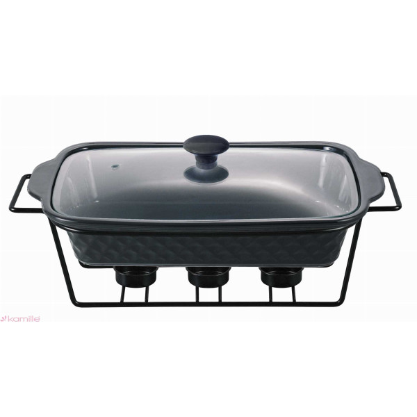RG Kamille naczynie ceram.żaroodp. prost. + pok 3,0L , podgrzew. 41x24x7cm 6422 [061373]