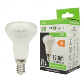 Żarówka LED E14 R50 - 8W 720lm - 230V 3000K (ciepło-biała) - EC67774 Eco Light