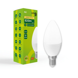 Żarówka LED C37 E14 9W ŚWIECA 820lm 3000K INQ ELB048WW