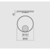 Kinkiet ring / pierścień REDO ORBIT mosiądz LED 28W 3000K średnica 400mm