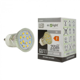 Żarówka LED GU11 3W 270lm 4000K EC79247