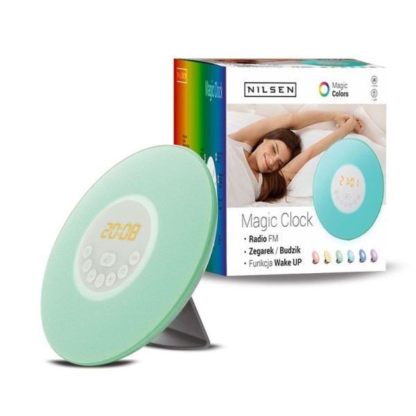 Radiobudzik i lampka nocna Magic Clock XS005 Nilsen