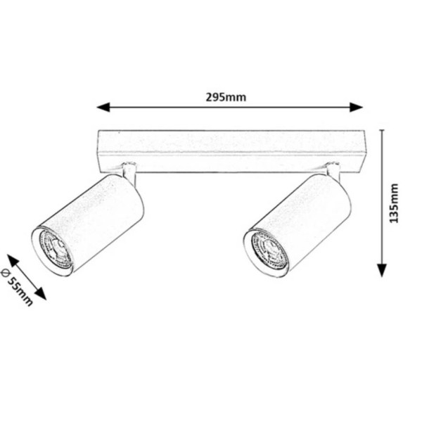 Lampa sufitowa SOLO 2082 2xGU10 biała Rabalux