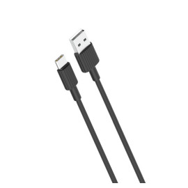 Kabel USB - USB-C 1,0m 2,4 A czarny - XO NB156