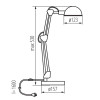 Lampa biurkowa E14 - PIXA Kanlux