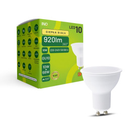 Żarówka LED MR16 GU10 10W 920lm ciepło-biała MR037WW INQ