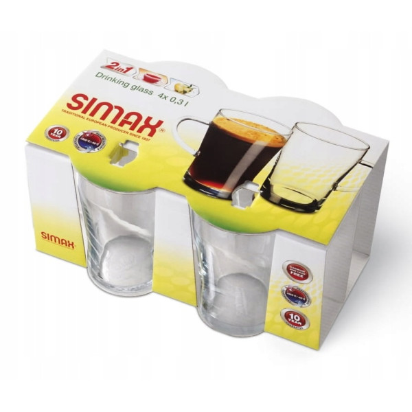 Komplet 4 szklanek ORION 300 ml - 2622/4 Simax