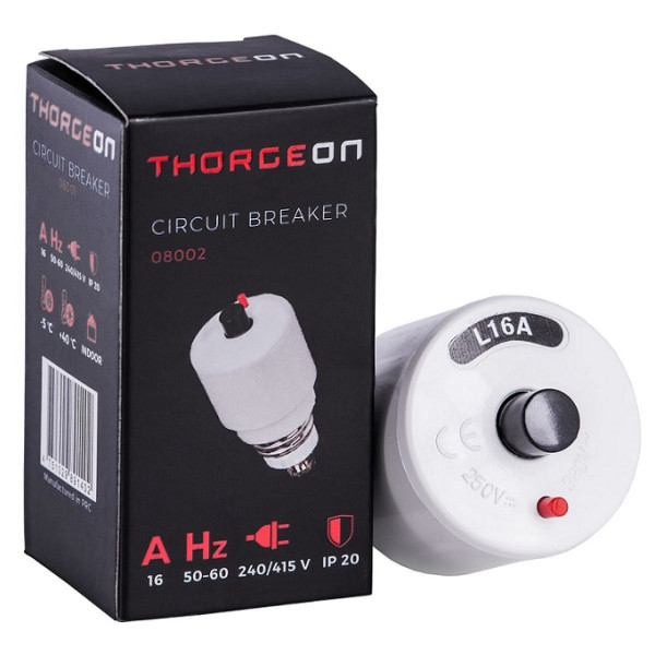 WYŁĄCZNIK NADMIAROWY Circuit Breaker 16A E27  1P IP20 Thorgeon