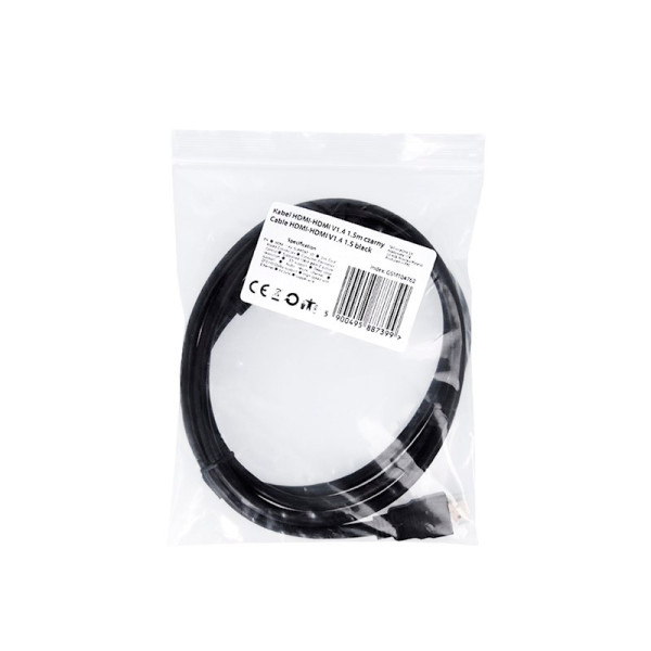 Kabel HDMI-HDMI v2.0  1.5m czarny