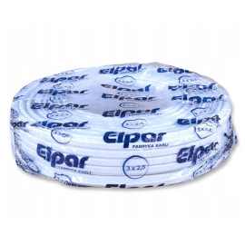 YDYp 3x2,5 ELPAR przewód YDYpżo 450/750V (100mb)   YDYp 3x2,5 ELPAR przewód YDYpżo 450/750V (100mb)