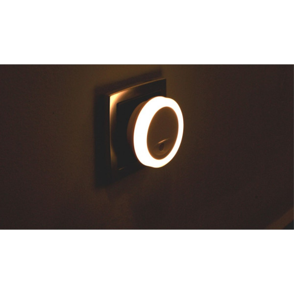 NL04 Lampka nocna LED 0.4W 4lm z czujnikiem zmierzchu