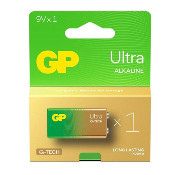 Bateria 9V alkaliczna (6LR61) UltraAlkaline (op.przemysłowe) 6LF22 1604AU