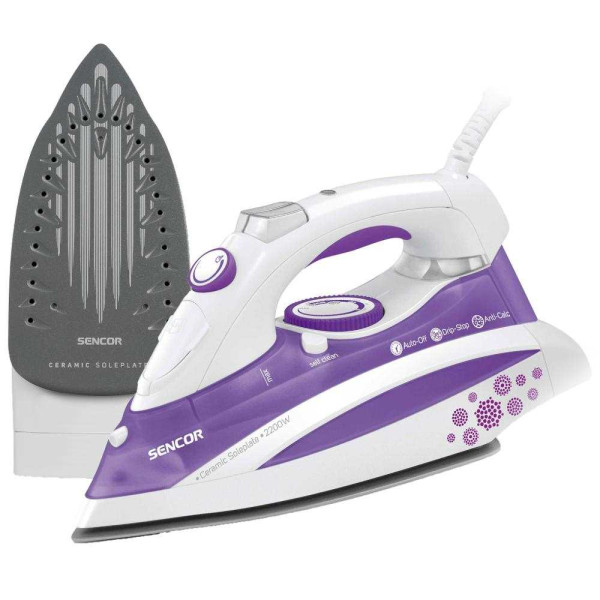 żelazko SSI 8440VT , 2200W , ceram ,Anti-Drip,Anti-Calc, Self-cleaning,Auto-stop Sencor 