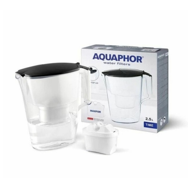 Dzbanek filtrujący Aquaphor Time 2,5L czarny + wkład B100-25