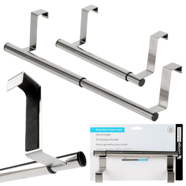 Wieszak na ręcznik, rozsuwany 25-40x2cm, stalowy - 567012 Storage Solutions