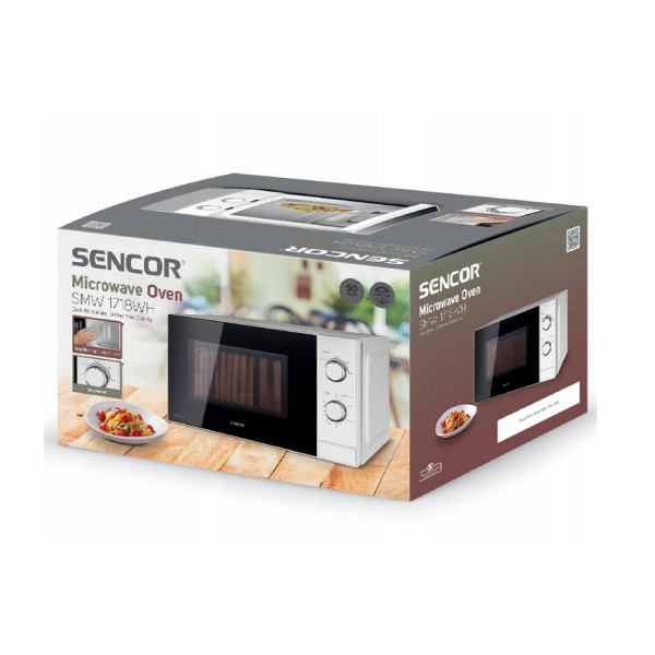 Kuchenka mikrofalowa (mikrofalówka), 700W 20L 5 mocy - Sencor SMW 1718WH