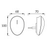 Dzwonek bezprzewodowy BASO 230V -  dzwonek-230V / przycisk-bateria