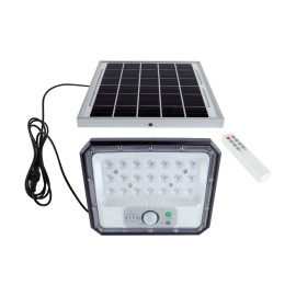 HEROS LED PIR 7W 700lm CW Naświetlacz solarny LED z czujnikiem ruchu,