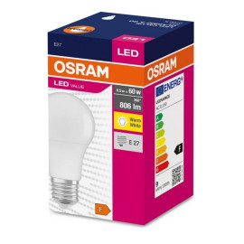 LED VALUE A 60 - 8,5W (60W) 806lm 2700K  żarówka LED E27 (cena zawiera KGO) 4052899326842 LED VALUE A 60 - 8,5W (60W) 806lm 2700K  żarówka LED E27 (cena zawiera KGO) 4052899326842