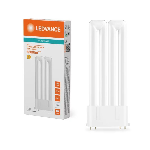 Świetlówka LED 2G10 Dulux LED F24 EM & AC MAINS 12W 1500lm 4000K (zamiennik 24W)