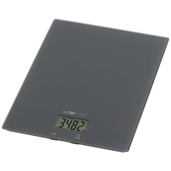 waga kuchenna elek clatronic KW 3820 szara , LCD , 5kg/1g , tara