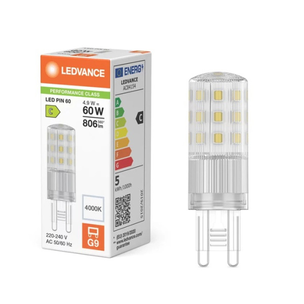 LED PIN 60 320° P 4.9W 806lm 840 Clear G9 [840584]