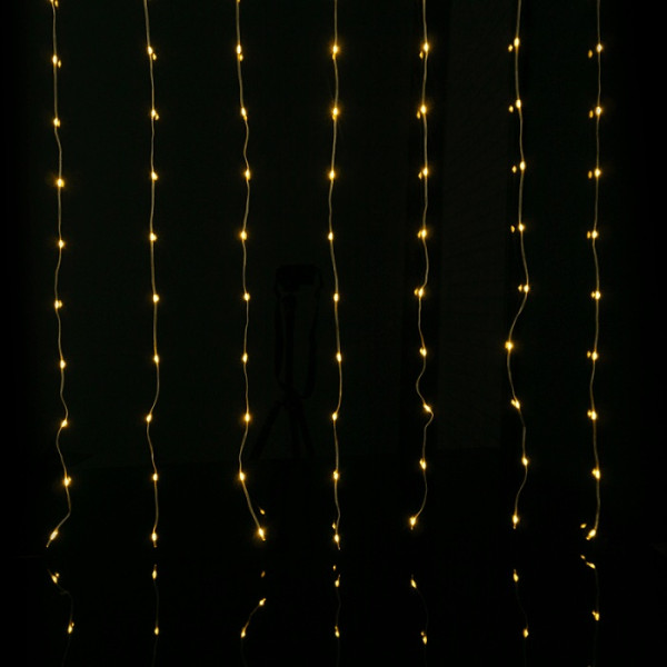 ML61619 Magiczna kurtyna 100x LED 1m*1m 3000K DC5V + aplikacja