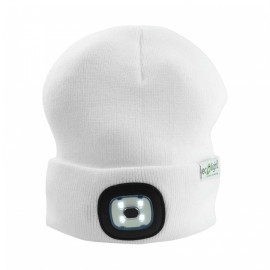 EC20590 czapka z latarką LED 1W 6500K (akum), biała