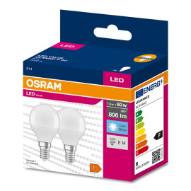 LED VALUE P E14 6,5W (60W) 8,6lm 4000K [479296] (cena za 2 szt.)  