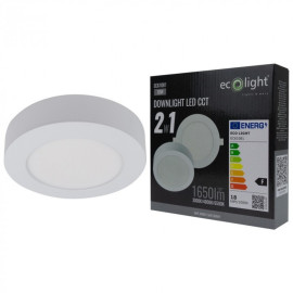 EC61081 Downlight LED 2w1 18W 1650lm okrągły CCT biały