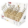 DCWW42 Dekoracje - renifer 8 LED , 16 cm, 2x AAA, ciepła biel, IP20, timer, 2xAAA