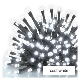 D4FC02 Lampki choinkowe LED Cluster, 80 LED 5,6 m, 3x AA, zimna biel, IP44, timer, 3xAA