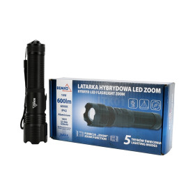 C49-LTK01 Latarka LED 10W max.600lm zoom alu ładowalna