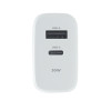 Maxlife ładowarka sieciowa 30W PD QC MXTC-10-30AC 1x USB-C 1x USB biała