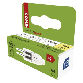 ZE0505A Żarówka halogenowa JC 14W (22W) G4 ciepła biel  