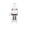ZE0306 Żarówka halogenowa 230V G9 45W ciepła biel  