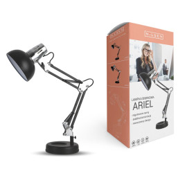 ARIEL E27 Lampa kreślarska czarny/chrom LS010