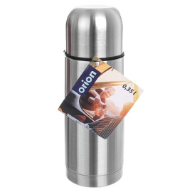 Termos stalowy TERMO 350ml (z kubkiem i automatycznym korekiem) [124525]