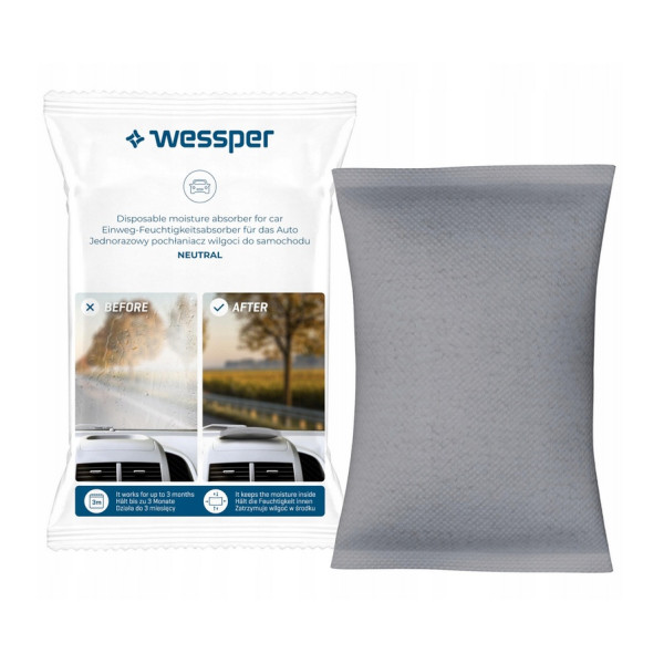 Wessper Samochodowy pochłaniacz wilgoci  WES031-CAR ,250g ,jednoraz.,do 3 m-cy ,sosna [840996]