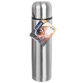 Termos stalowy TERMO 750 ml (z kubkiem i automatycznym korekiem) [124527]