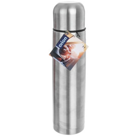 Termos stalowy TERMO 1000ml (z kubkiem i automatycznym korekiem) [124528]